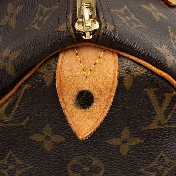 Louis Vuitton Monogram Canvas Speedy 30 Satchel - Picture 12 of 15